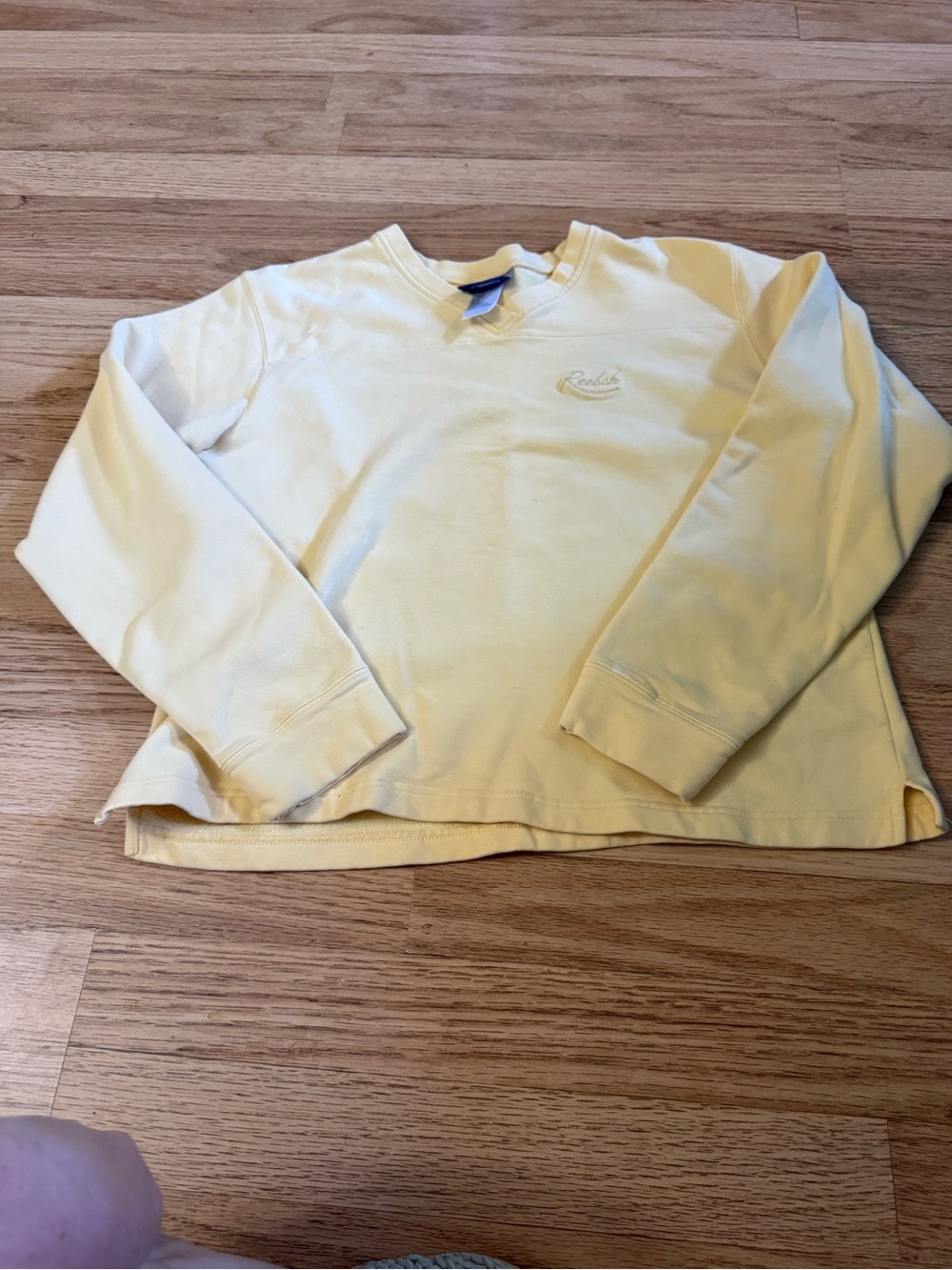 Vintage Reebok Pale Yellow Crewneck Sweatshirt